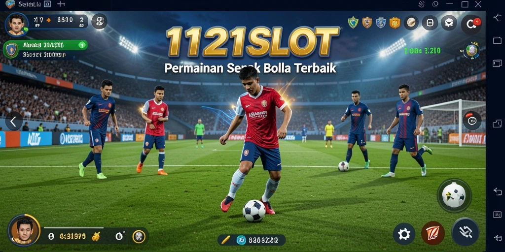 Tampilan menarik gameplay sepak bola di 1121SLOT.