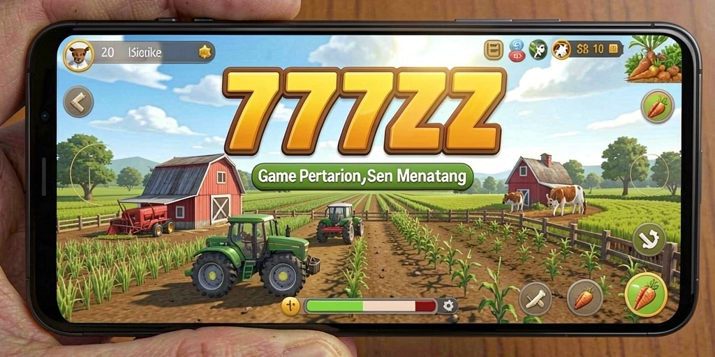 Gameplay bertani yang menarik di 777ZX dengan berbagai tanaman.