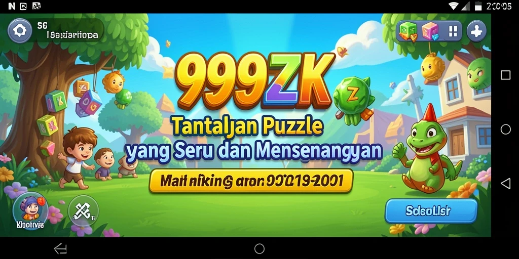Tampilan gameplay menantang dan menarik dari game Puzzle 999ZK.