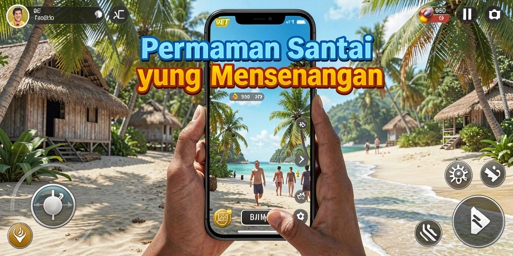 Screenshot gameplay 9ET menunjukkan momen santai yang mengasyikkan.