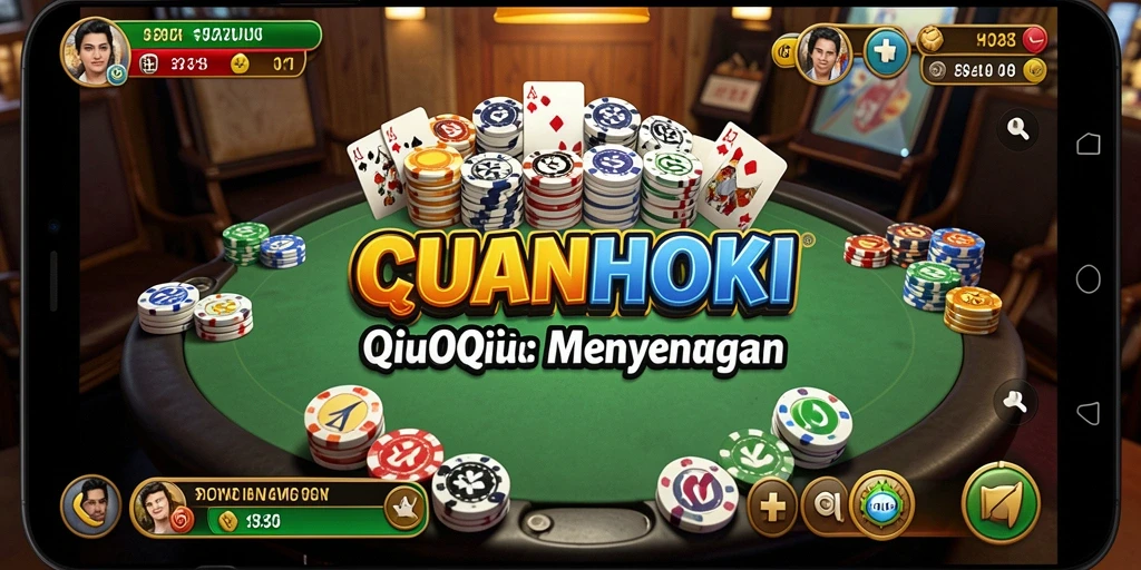 Tampilan gameplay seru dalam permainan QiuQiu CUANHOKI.