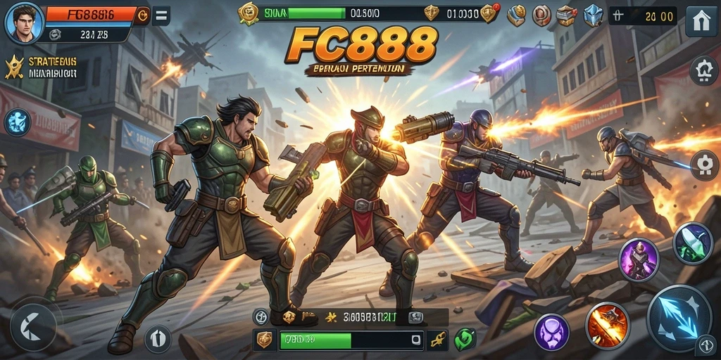 Gameplay FC888 yang menarik dengan strategi kompleks.
