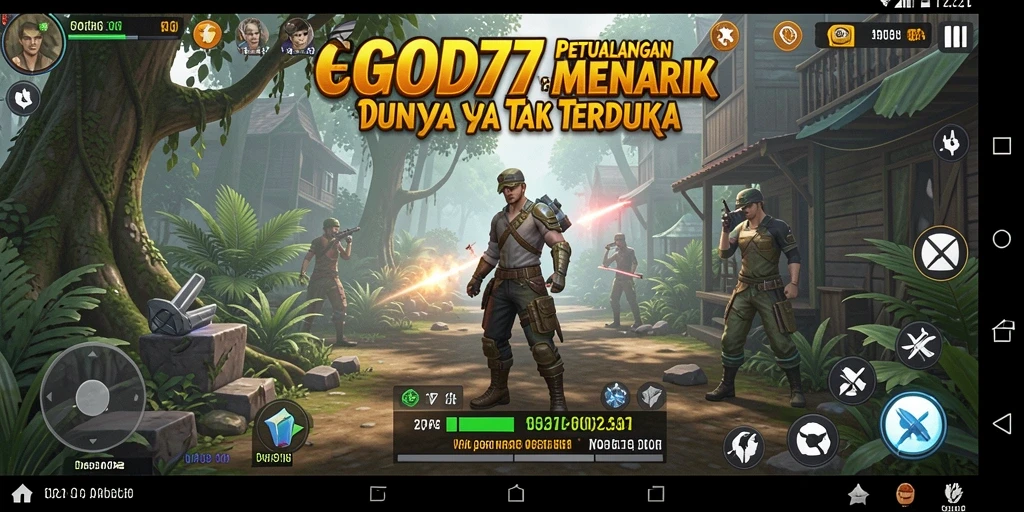 Screenshot utama GOD77 menunjukkan gameplay yang mendebarkan dalam petualangan yang penuh aksi.