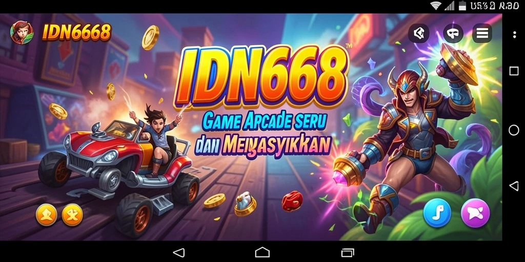 Screenshot gameplay IDN668 menunjukkan aksi seru dalam permainan Arcade.