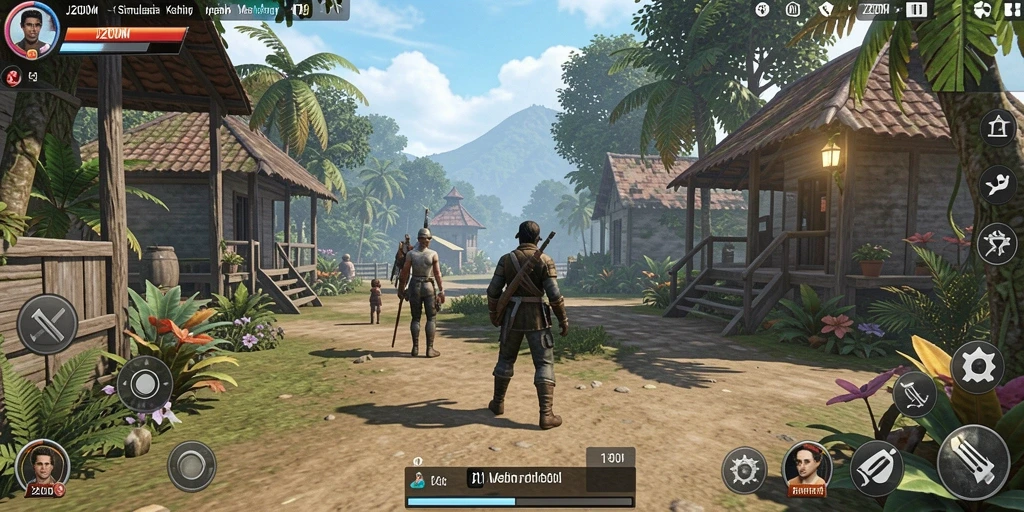 Gameplay menarik J200M dalam simulasi kehidupan.
