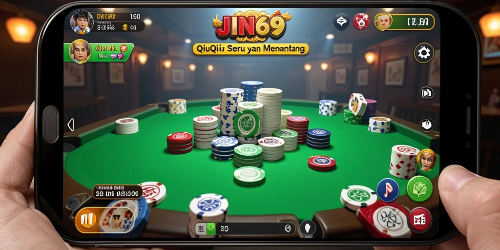 Tampilan gameplay seru QiuQiu di JIN69.