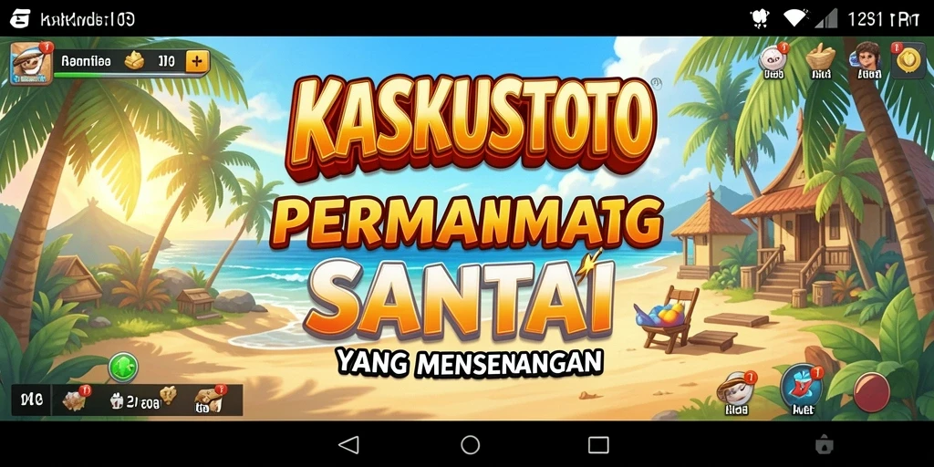 Tampilan gameplay KASKUSTOTO yang ceria dan menyenangkan.