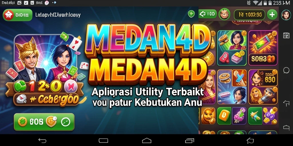 Tampilan utama MEDAN4D dengan berbagai fitur Utility yang memudahkan.