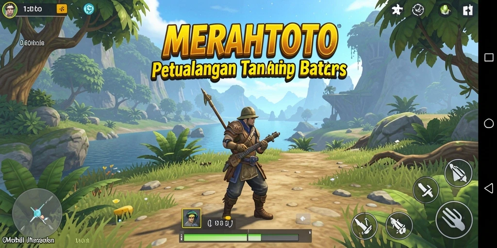 Screenshot gameplay <strong>MERAHTOTO</strong> menunjukkan petualangan di dunia yang luas dan menarik.