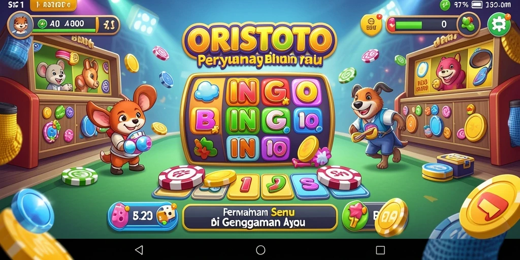 Tampilan gameplay seru dari ORISTOTO yang memikat dengan Bingo.