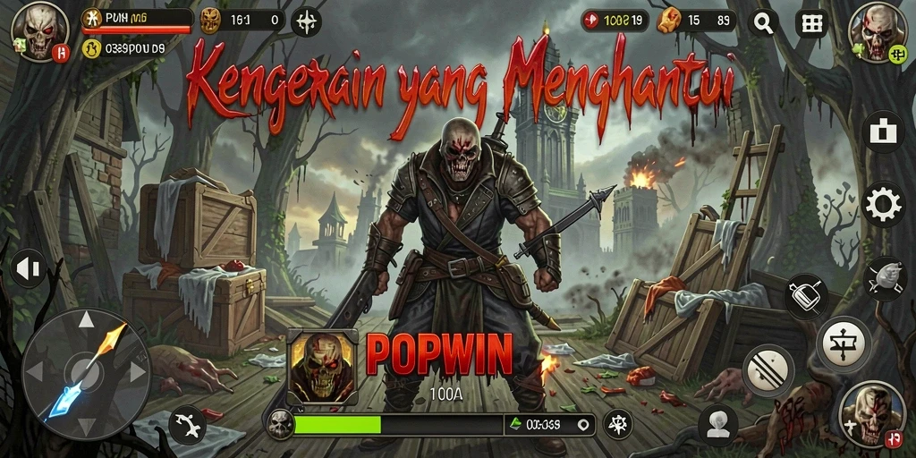 Tangkapan layar menampilkan momen-momen menegangkan dalam POPWIN.