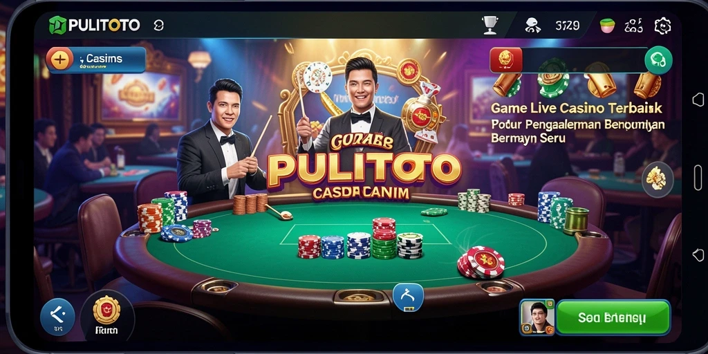 Gameplay Live Casino menarik di PULITOTO dengan dealer profesional.