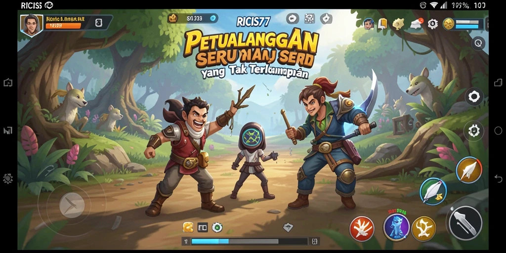 Screenshot gameplay RICIS77 menampilkan momen petualangan yang penuh aksi.