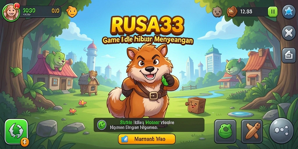 Tampilan gameplay RUSA33 yang menarik dan penuh warna.