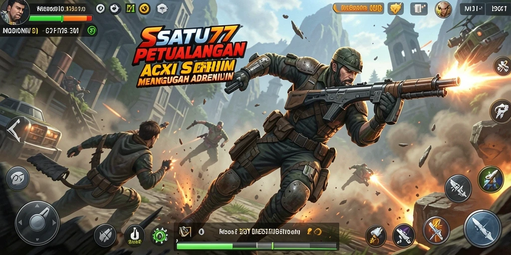 Screenshot SATU77 yang menampilkan aksi seru dalam permainan.