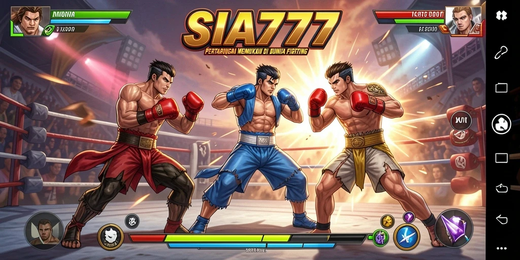 Gameplay SIA777 yang menegangkan dengan karakter bertarung.