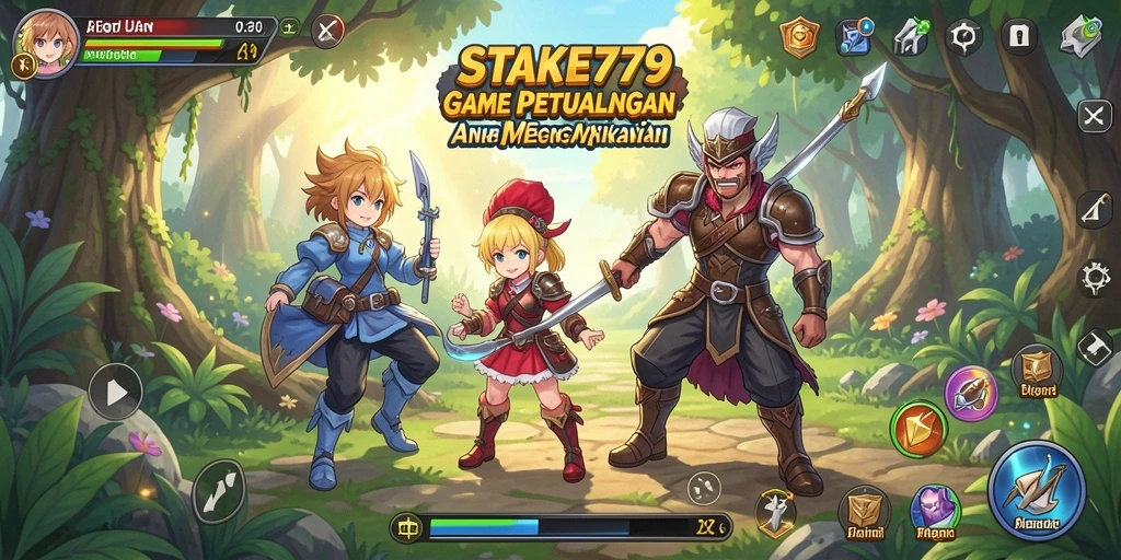 Tampilan gameplay STAKE779 dengan karakter anime yang menawan.