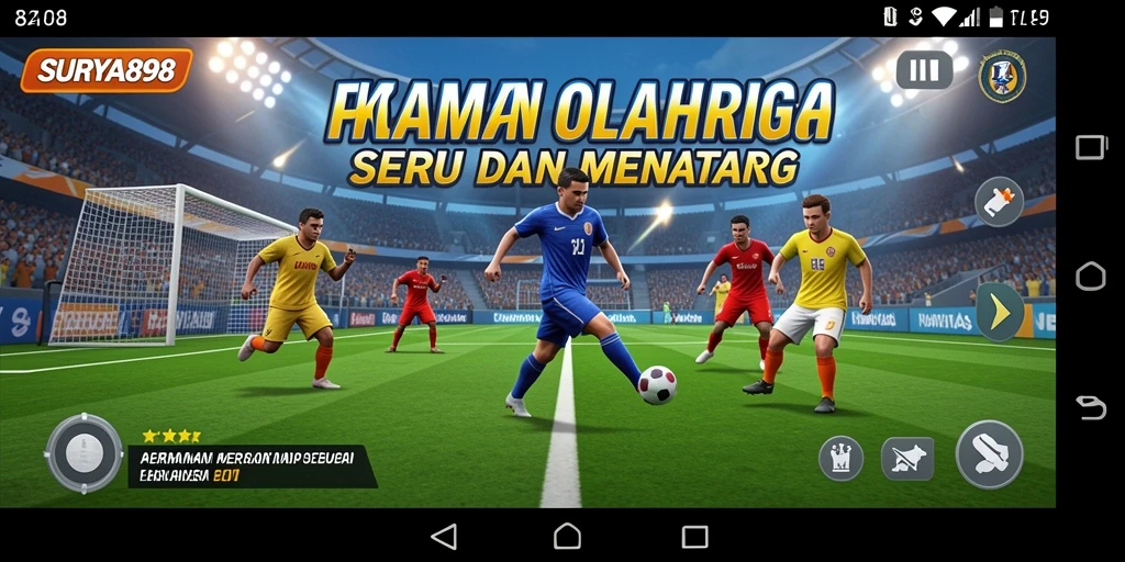 Tampilan gameplay SERU di SURYA898 dengan berbagai cabang olahraga.
